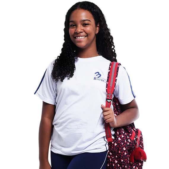 Camiseta Colégio Batista Branca