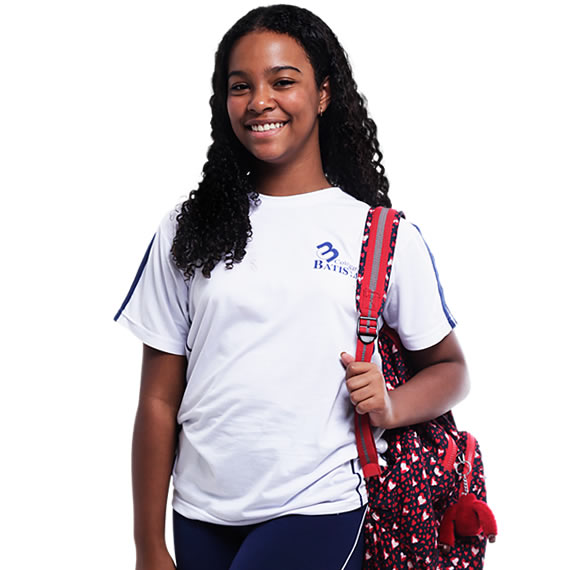 Camiseta Colégio Batista Branca